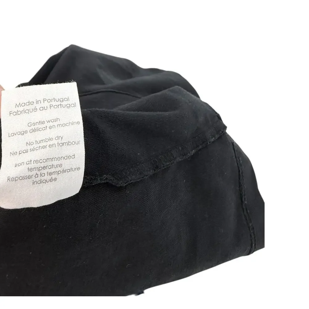 Maison Labiche Thuglife Embroidered Cotton Crewneck Tee Black Size‎ Large